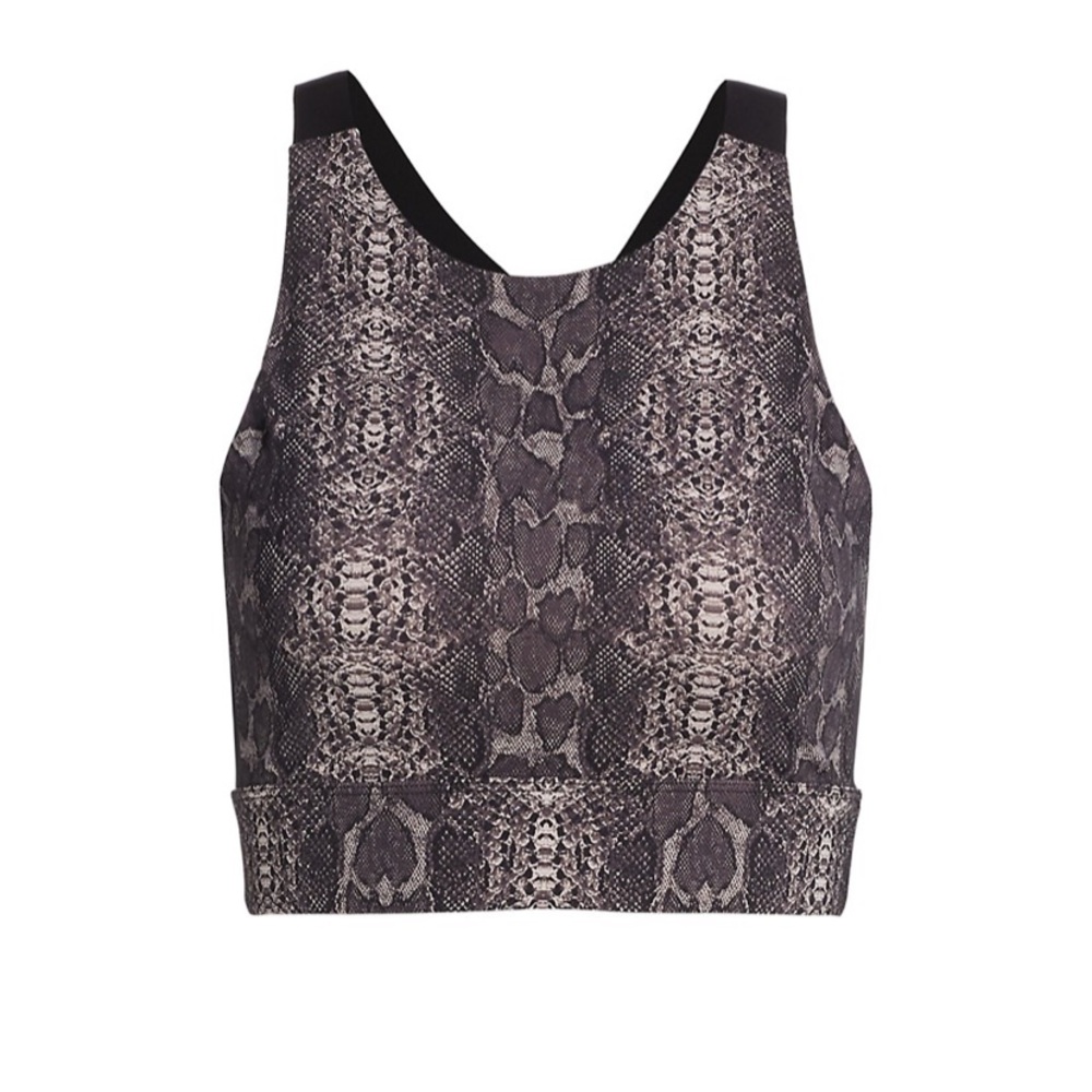 Varley Sherman Snakeskin Print Sports Bra